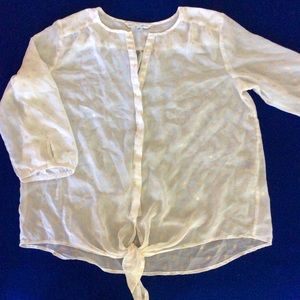 Sheer White Blouse